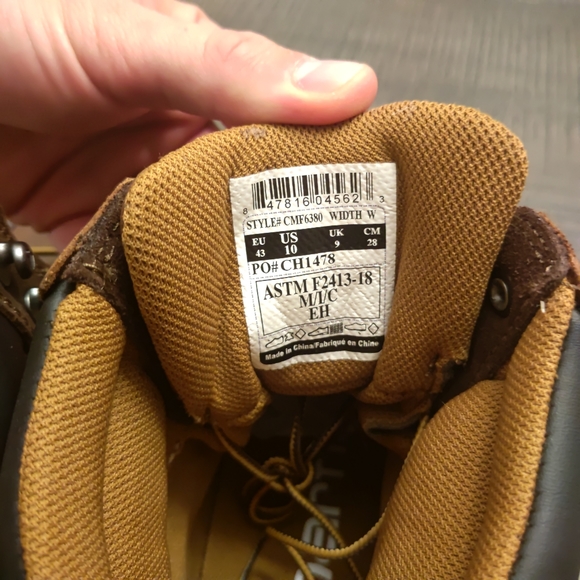 Carhartt Men's Rugged Flex 6'' Waterproof MetGuard Composite Toe Work Boots - Picture 10 of 10